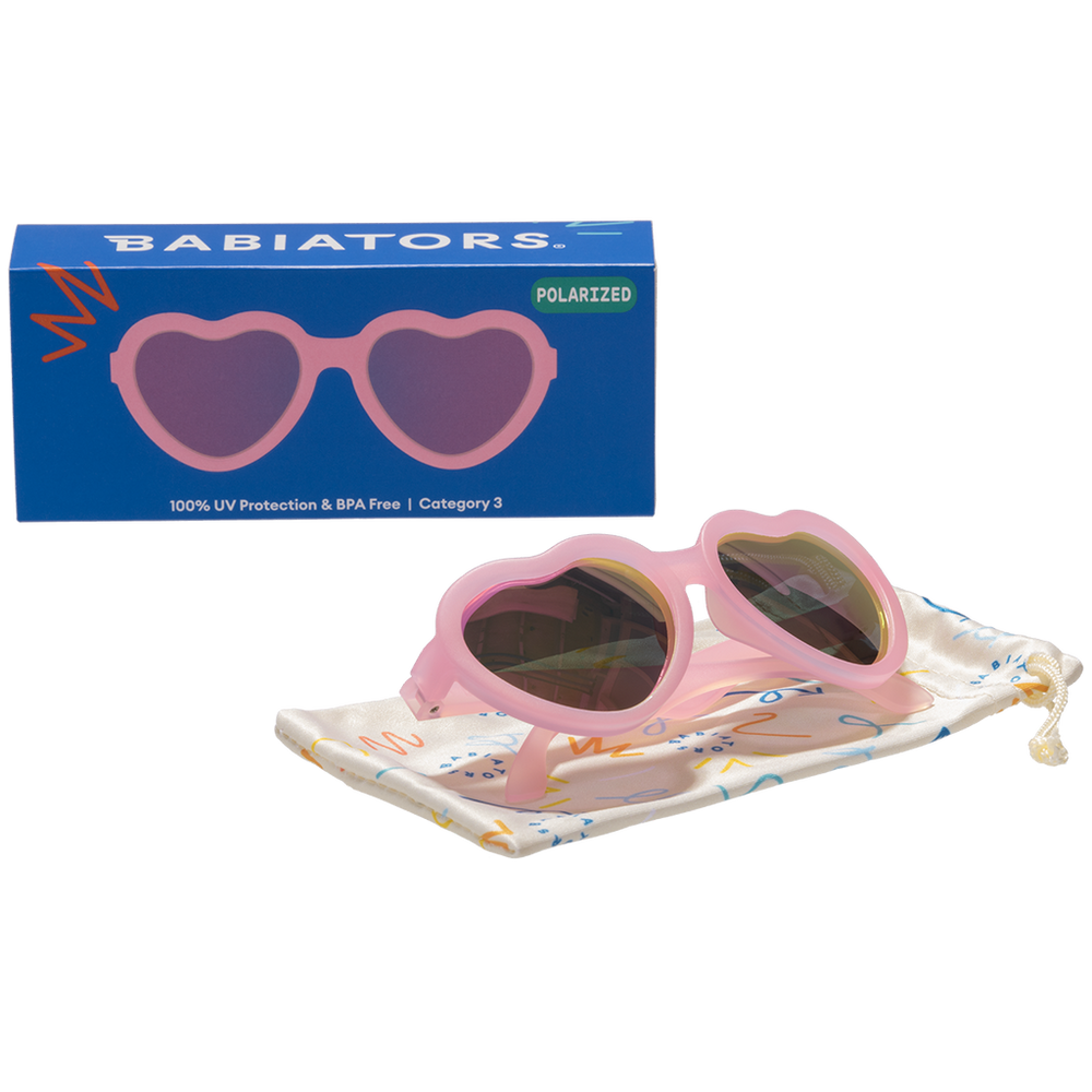 Babiators Frosted Pink Heart Sunglasses