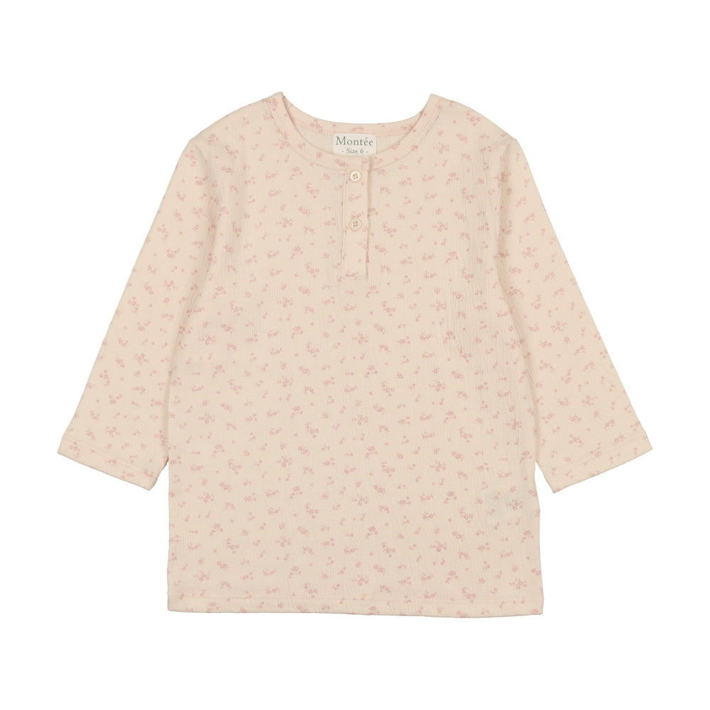 Montee Printed Gauze Shirt - Mauve