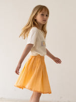 LMN3 Gauze Skirt - Apricot Cream