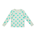 Crew Kids Star Pajamas - Celery