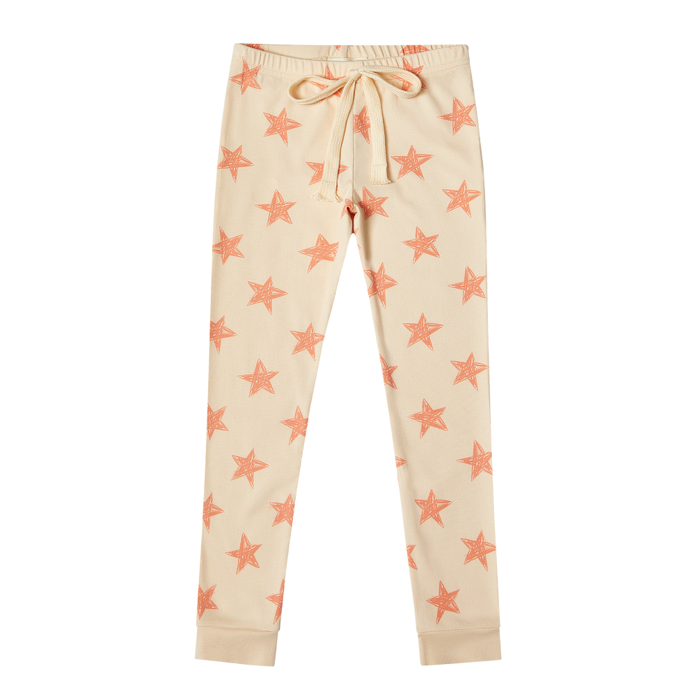 Crew Kids Star Pajamas - Grapefruit