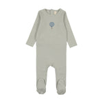 Lilette Hot Air Balloon Footie - Seafoam