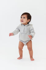 Crew Kids Denim Hoodie Bubble - Grey