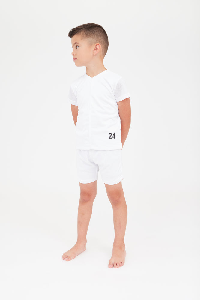 Crew Kids Mesh Shorts - White