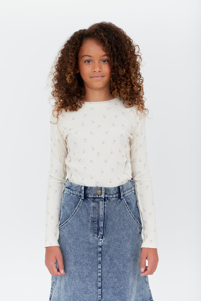 Crew Kids Bud Rib Top - Blue