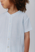 Kipp Crinkle Pattern Shirt - Sage