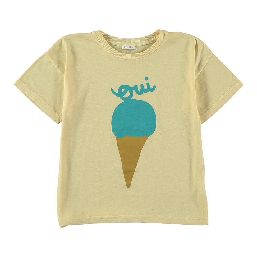 Picnik Ice Cream T-shirt - Yellow
