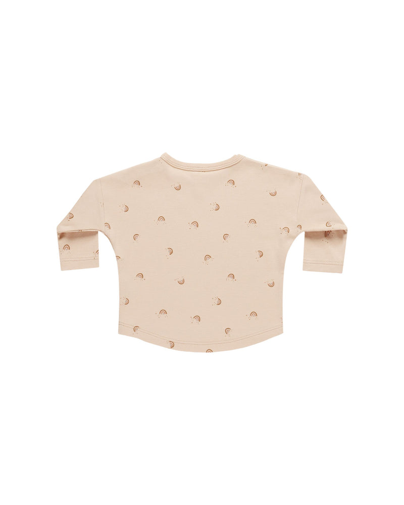 Quincy Mae Long Sleeve Rainbow Tee