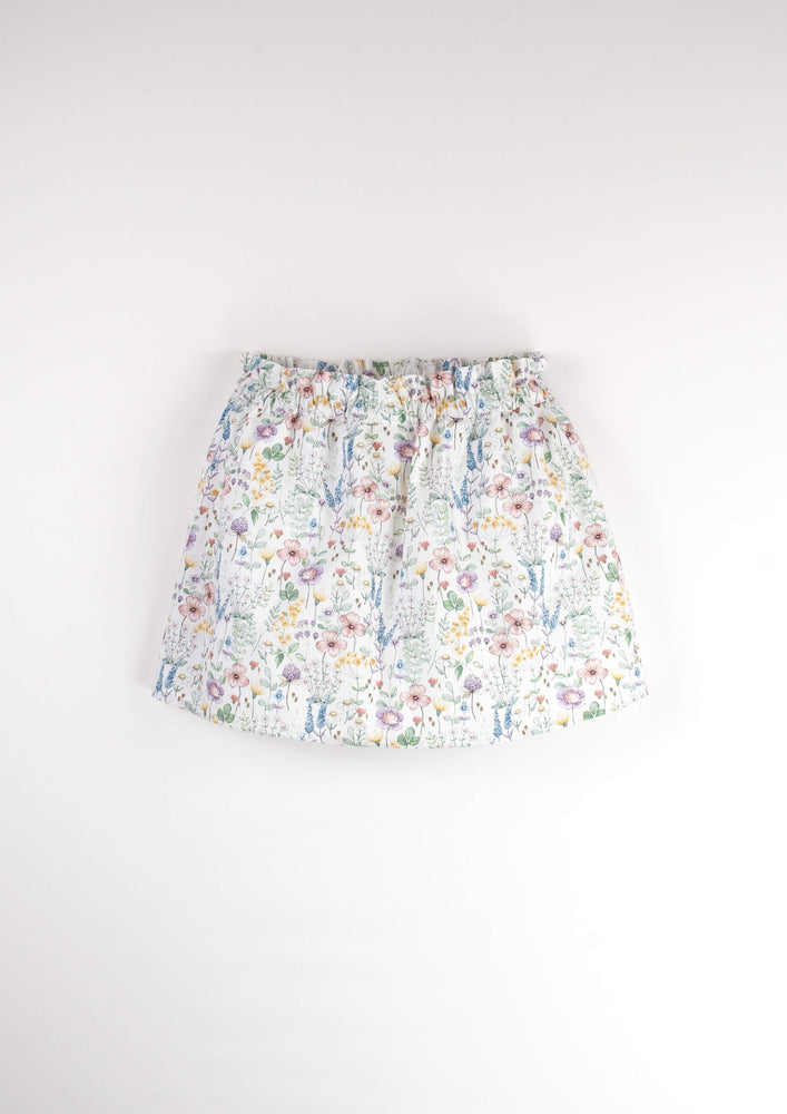 Popelin Green Floral Skirt