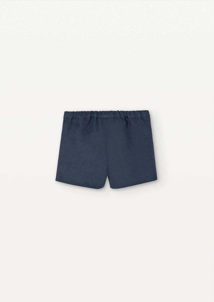Popelin Linen Shorts - Navy