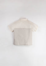 Popelin Contrast Shirt - Sand Stripe