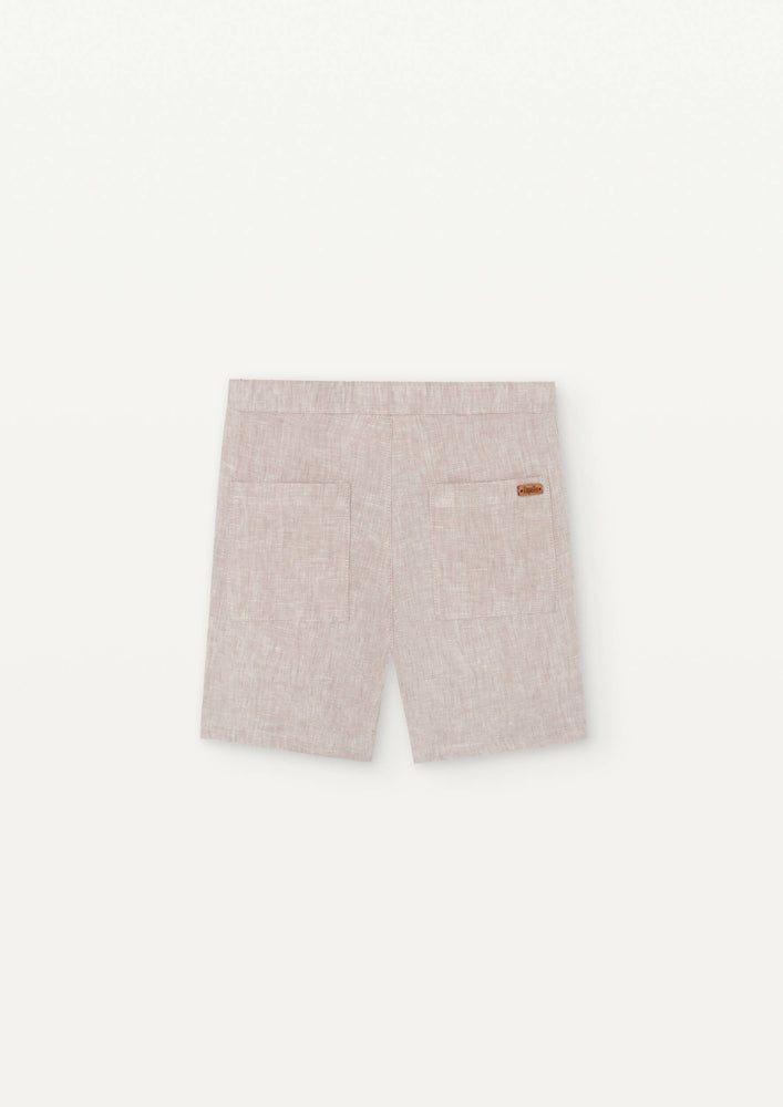 Popelin Linen Bermuda Shorts - Sand