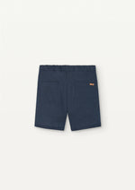Popelin Linen Bermuda Shorts - Navy