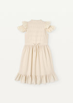 Popelin Frill Dress - Off White