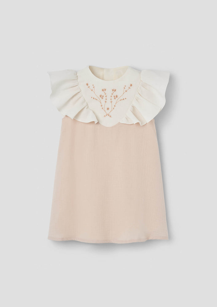 Popelin Embroidered Yoke Dress - Dusty Pink  The Shoppe Miami