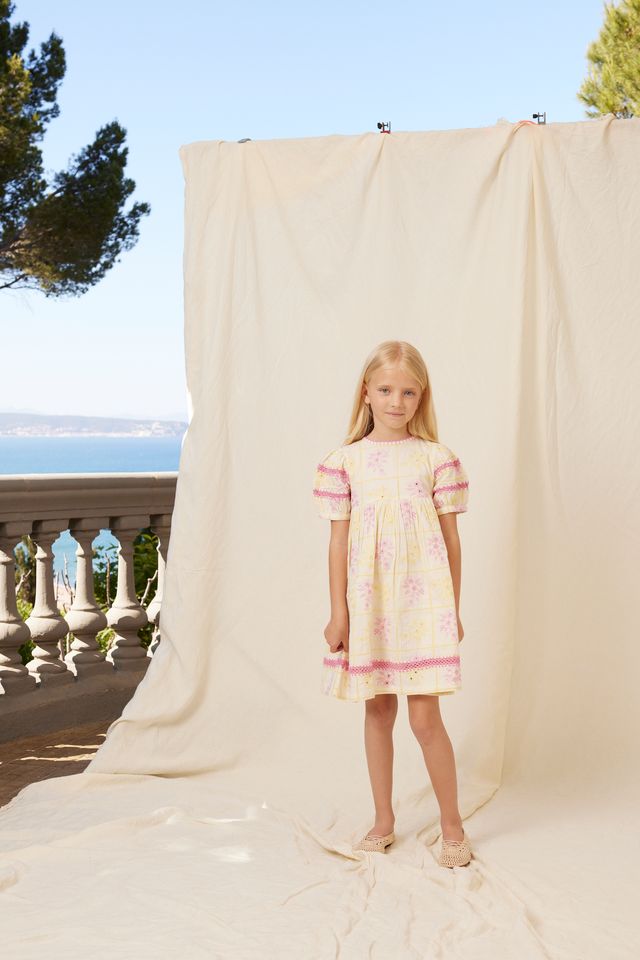 bebe organic yellow dress Butter Mara Heart sourced cotton Mara Heart Dress  Bebe
