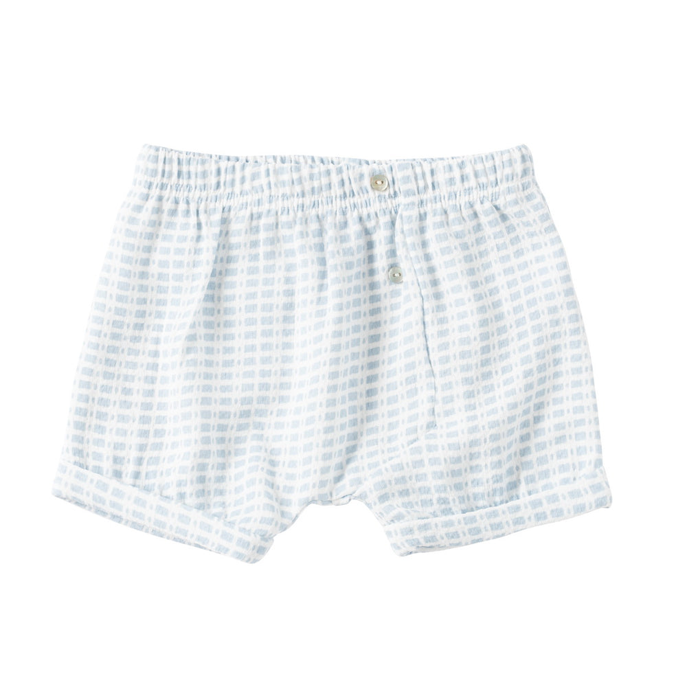 Kipp Crinkle Patterned Shorts - Sage