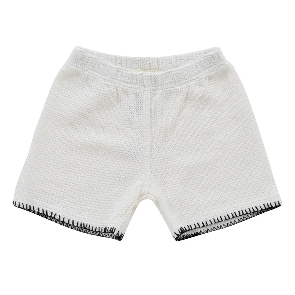 Kipp Aiden Crochet Shorts - White