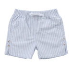 Kipp Lucas Stripe Pull On Shorts - Light Blue