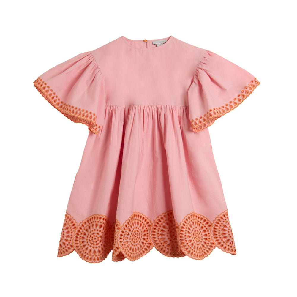 Abito per bambina Stella McCartney Kids rosa con ruches, 05A