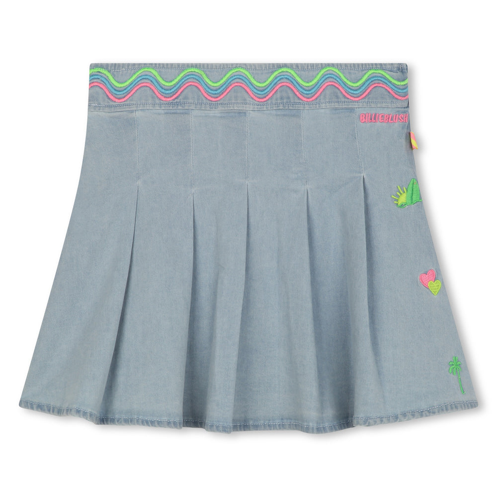 Billieblush Pleated Denim Skirt