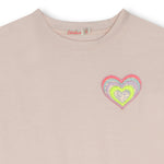 Billieblush Two Tone Dress with Heart Graphic