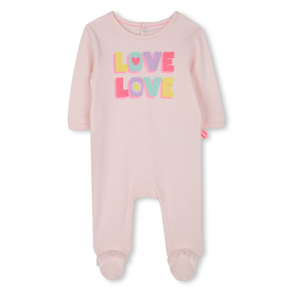 Billieblush Footie + Hat Gift Set - Pale Pink