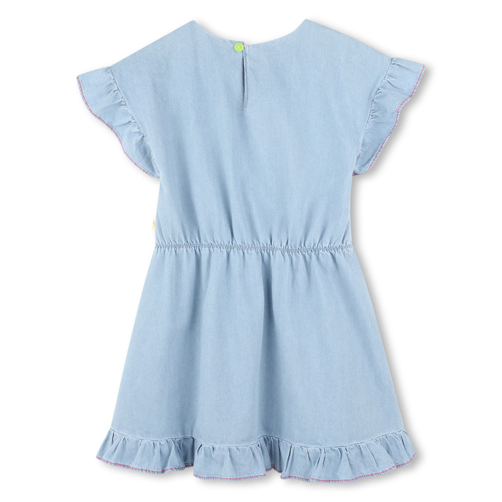 Billieblush Embroidered Denim Dress