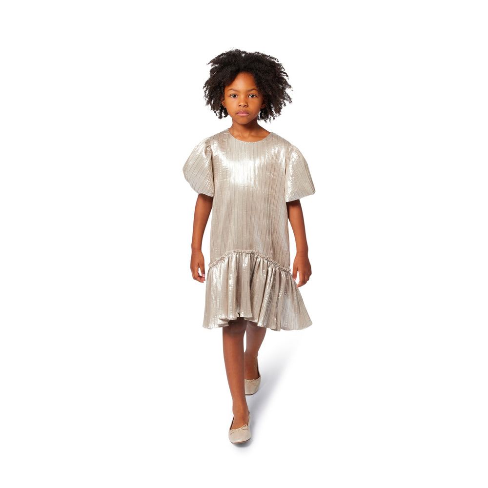 Billieblush Shiny Gold Dress
