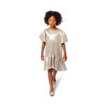 Billieblush Shiny Gold Dress