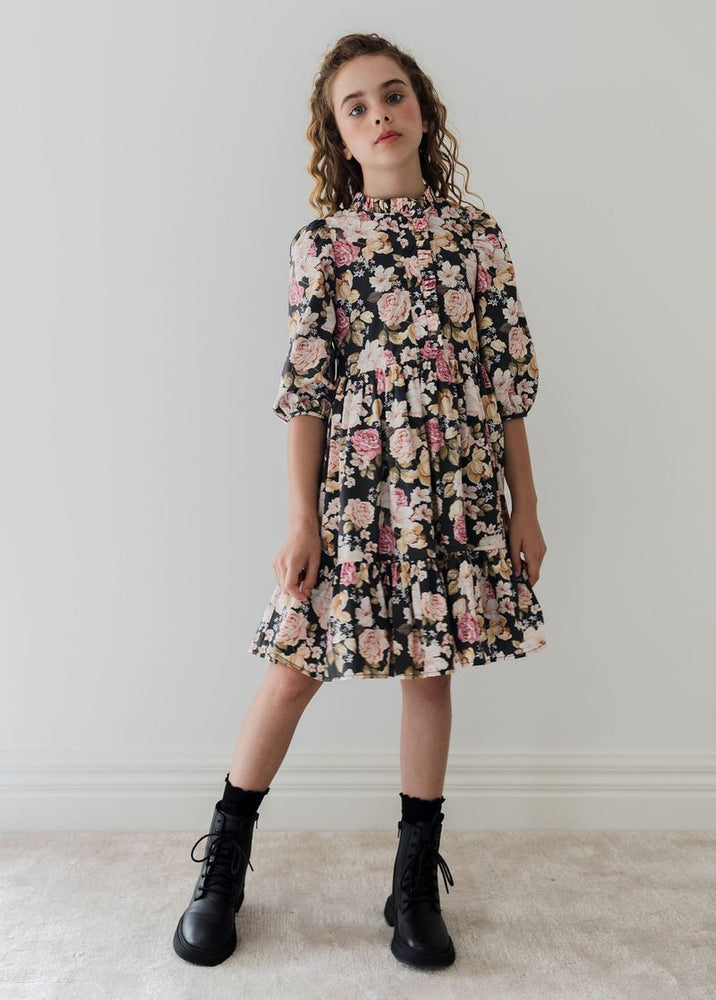 Petite Amalie Romantic Floral Print Dress