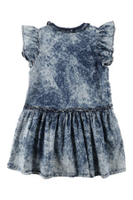 Loud Apparel Moku Pinafore Dress - Blue Dye