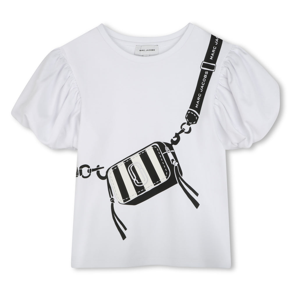 Marc Jacobs Puff Sleeve Snapshot Tee - White
