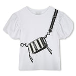 Marc Jacobs Puff Sleeve Snapshot Tee - White