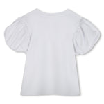 Marc Jacobs Puff Sleeve Snapshot Tee - White