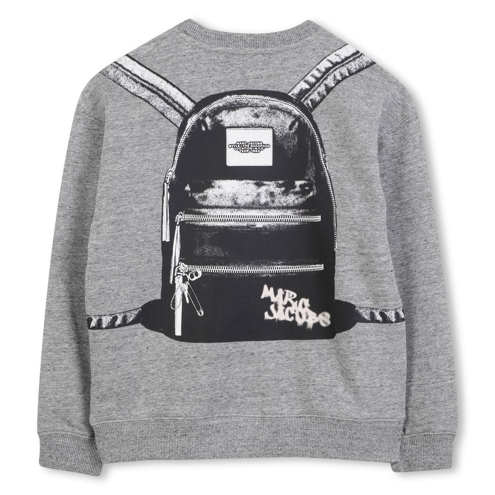 LITTLE MARC JACOBS グレー ホワイト ジャケット マークジェイコブス MARC JACOBS デニム ジャケット ノーカラー