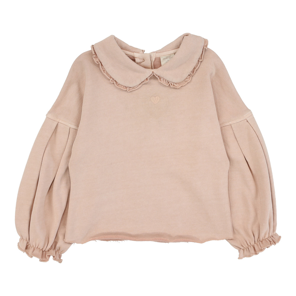 Analogie Dusty Pink Wash Girls Sweatshirt