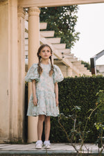 Petite Amalie Embroidered Tulle Dress - Seafoam