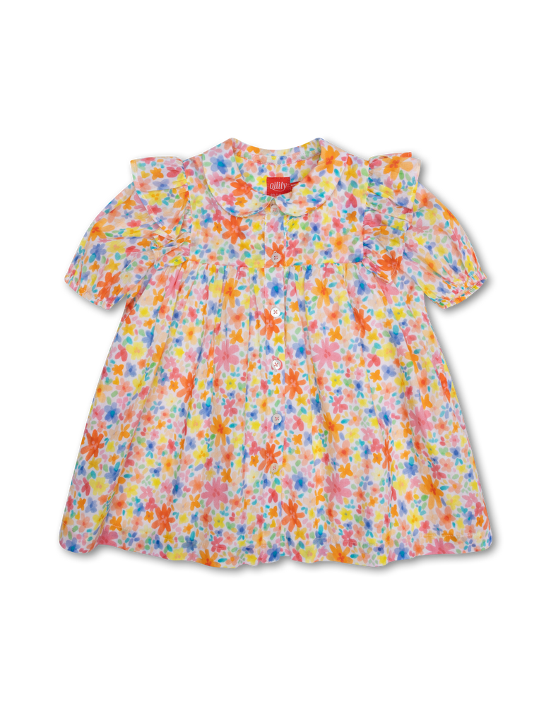 Oilily Delicia Waterly Flower Dress - White