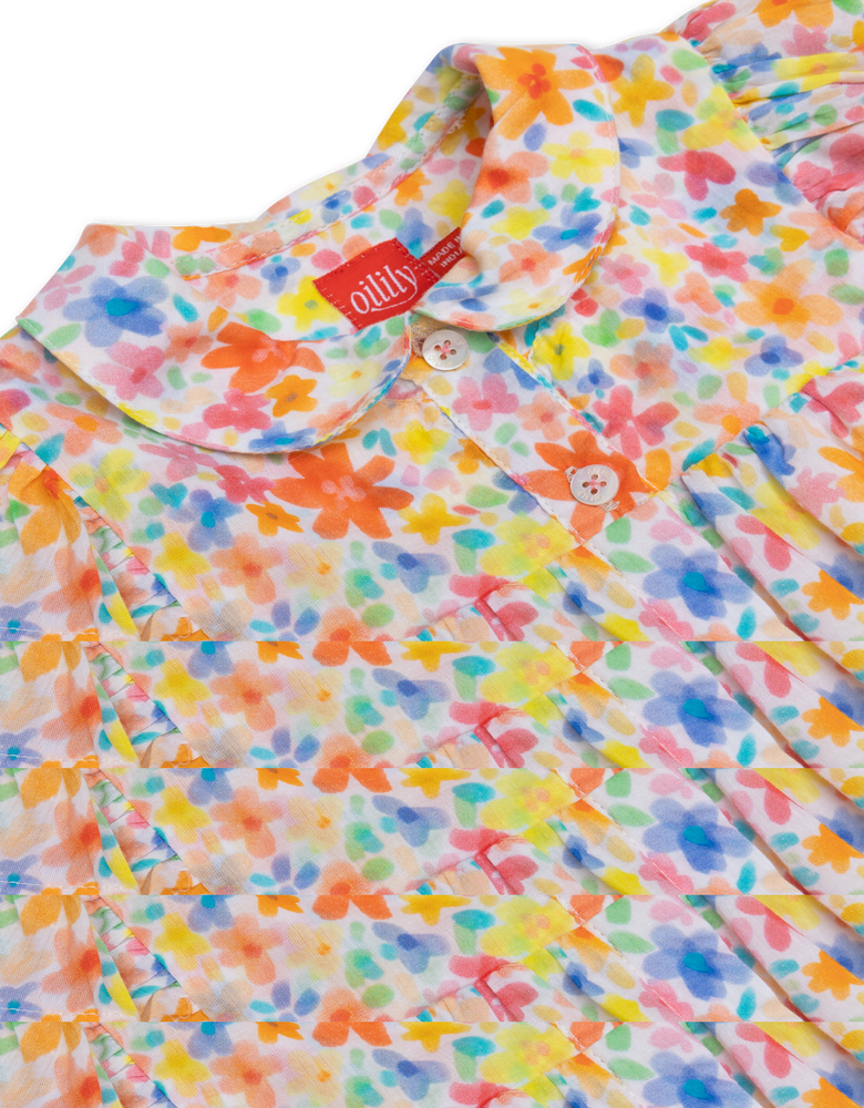 Oilily Delicia Waterly Flower Dress - White