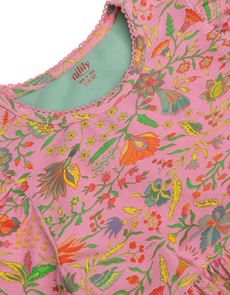 Oilily Divine Flower Dress - Prism Pink