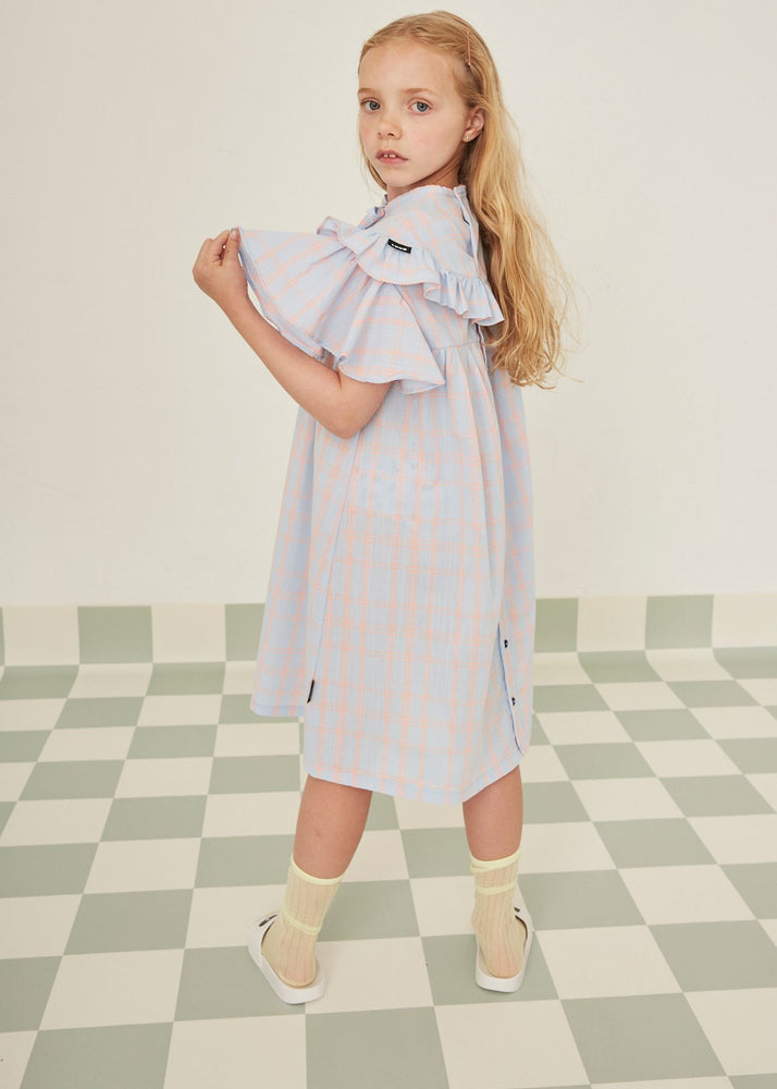 Loud Apparel Delfino Check Neon Dress