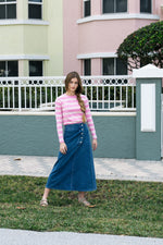 Froo Peony Denim Skirt