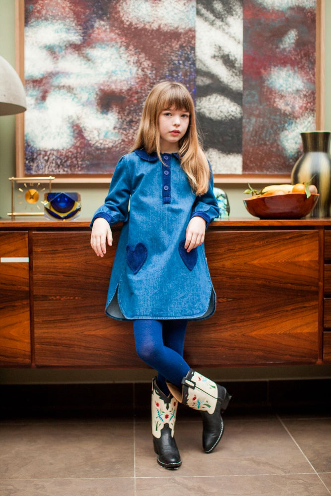 Louis Louise Margareta Denim Heart Dress