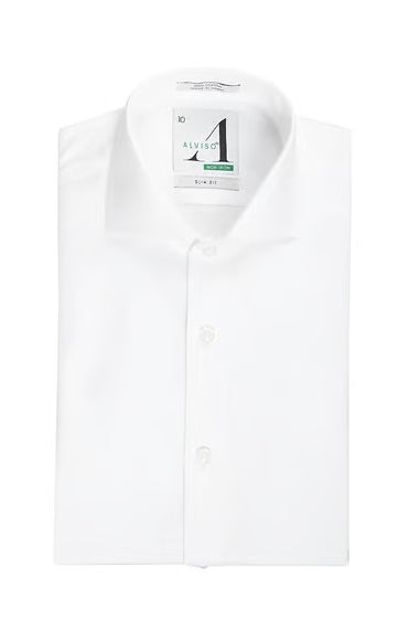 Alviso Short Sleeve Classic Fit White Shirt 8 Alviso Short Sleeve Classic Fit White Shirt 8