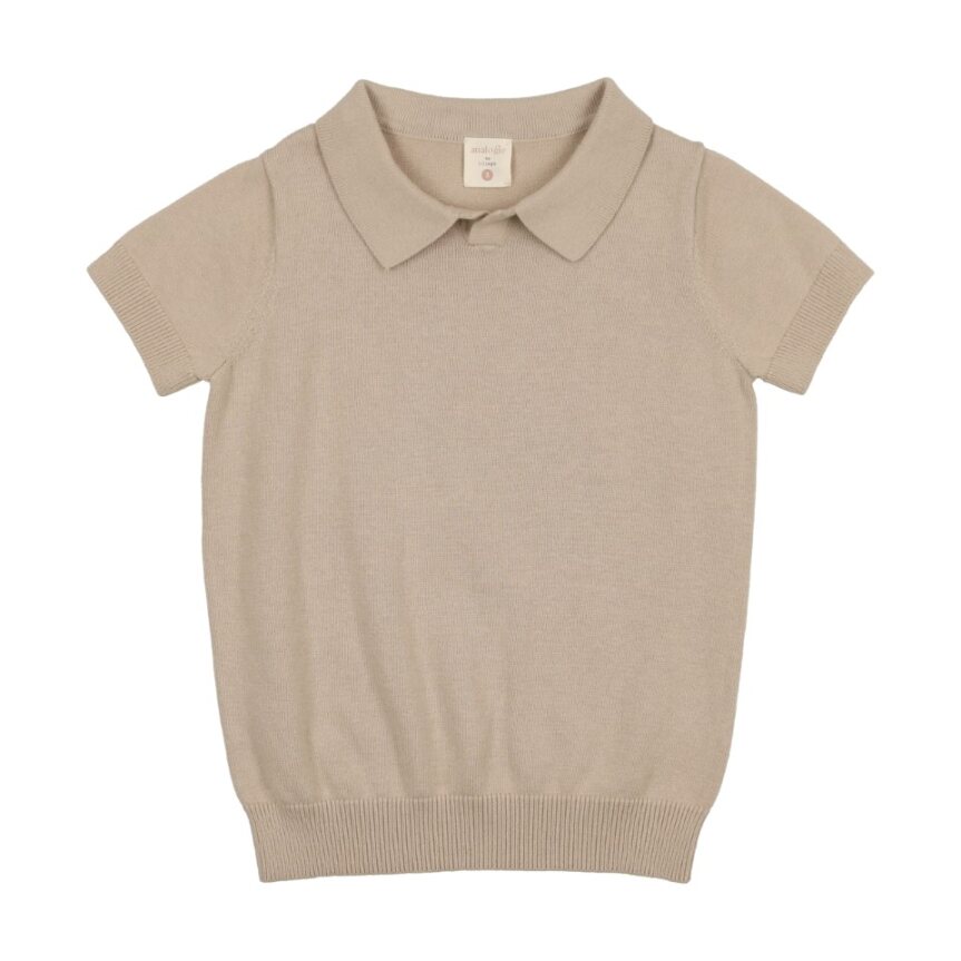 Analogie Knit Polo - Taupe