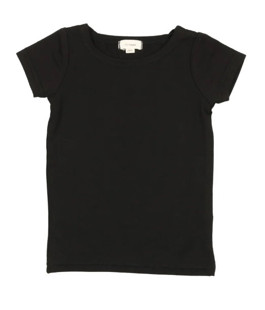 Lil Legs Short Sleeve Bamboo Tee - Black
