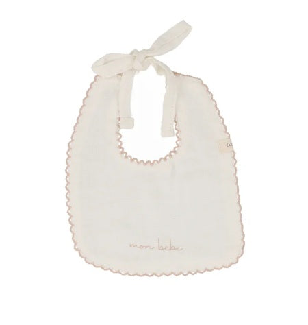 Lilette Edged Muslin Bib