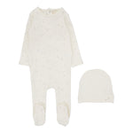 Lilette Bird Footie Set - Cream