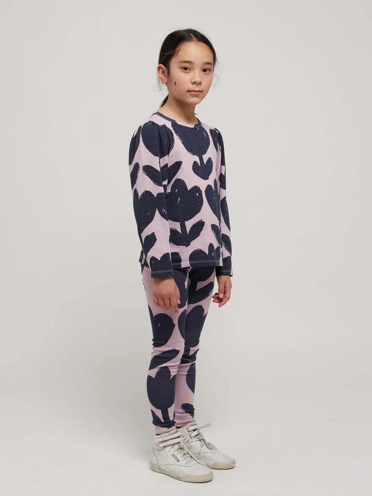 Bobo Choses Retro Flowers Top - Lavender